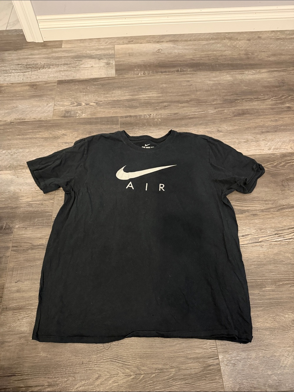 Nike Black T-Shirt with White AIR Swoosh